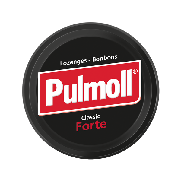 Pulmoll Forte 75 g tin – international packaging