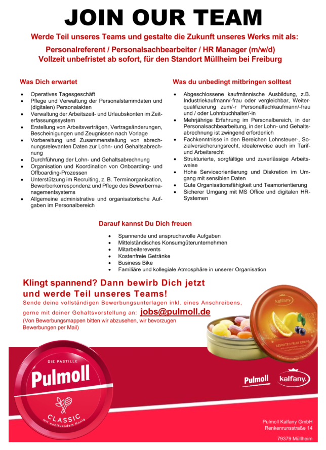 HR Generalist / HR Manager (m/f/d)